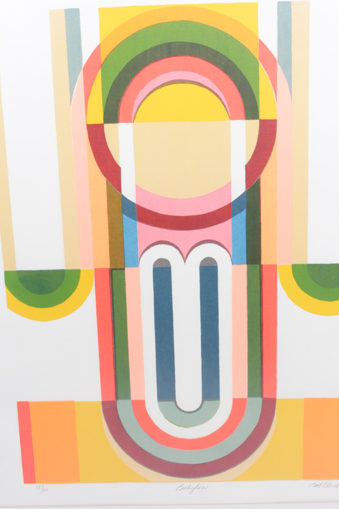 Bob Click 1969 Signed Limited Edition Serigraph "Babylon"