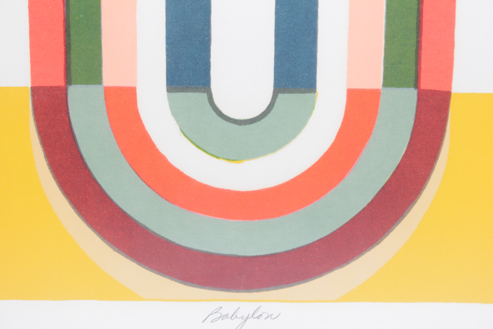 Bob Click 1969 Signed Limited Edition Serigraph "Babylon"