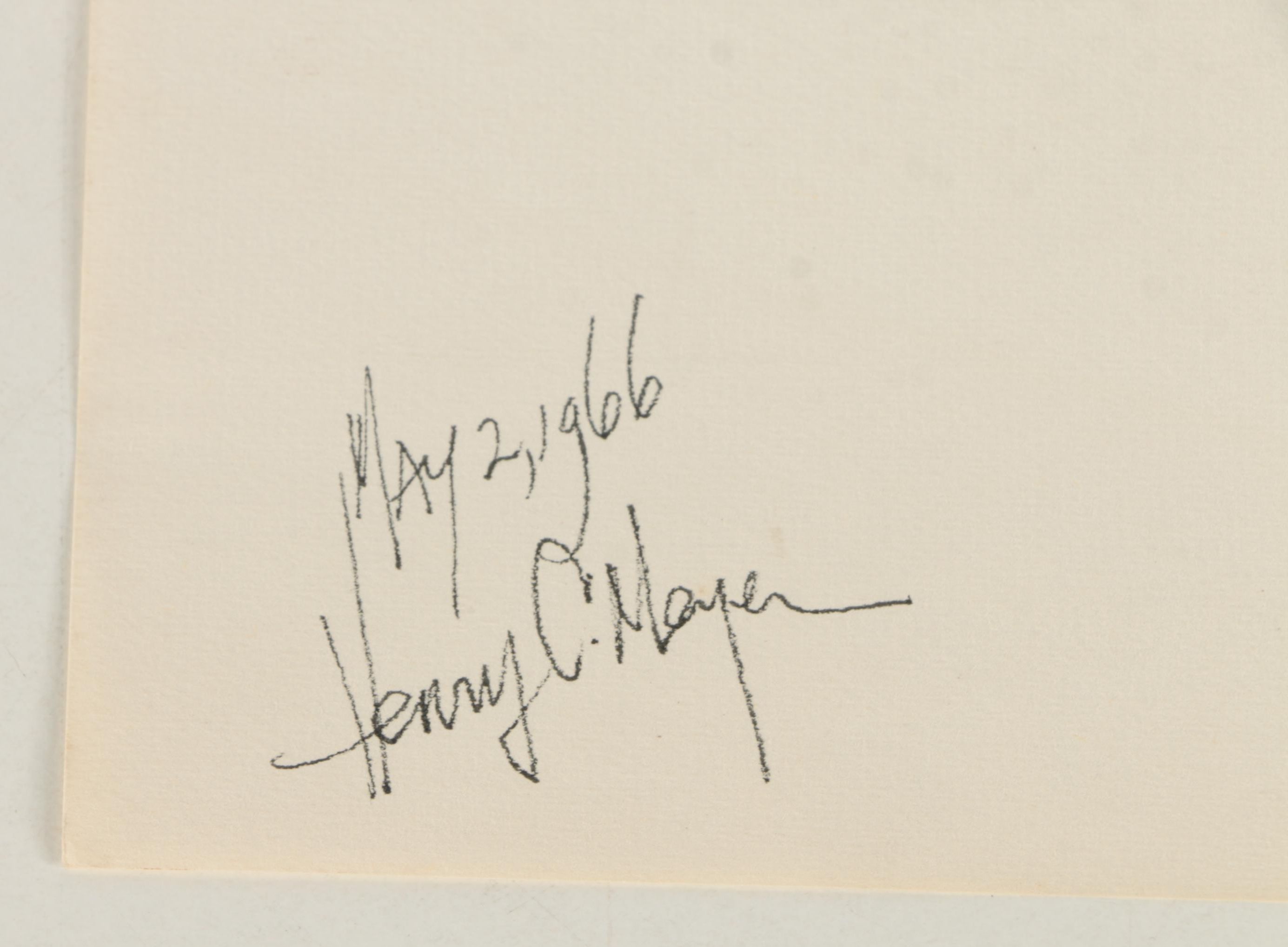 Henry C. Meyer 1960s Ink Sketches on Paper of Christ on the Cross