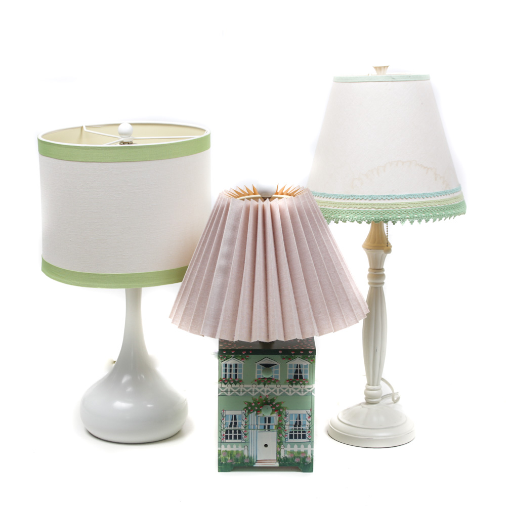 Three Table Lamps Featuring PB Teen