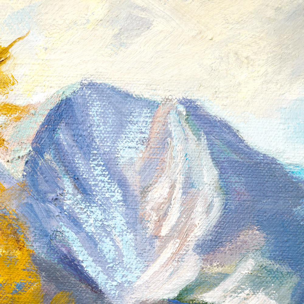 Edward J. Hummer Oil Painting "Walking Home"