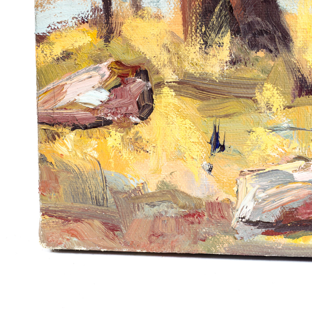 Oil Painting "Lonely Road" Attributed to Edward J. Hummer