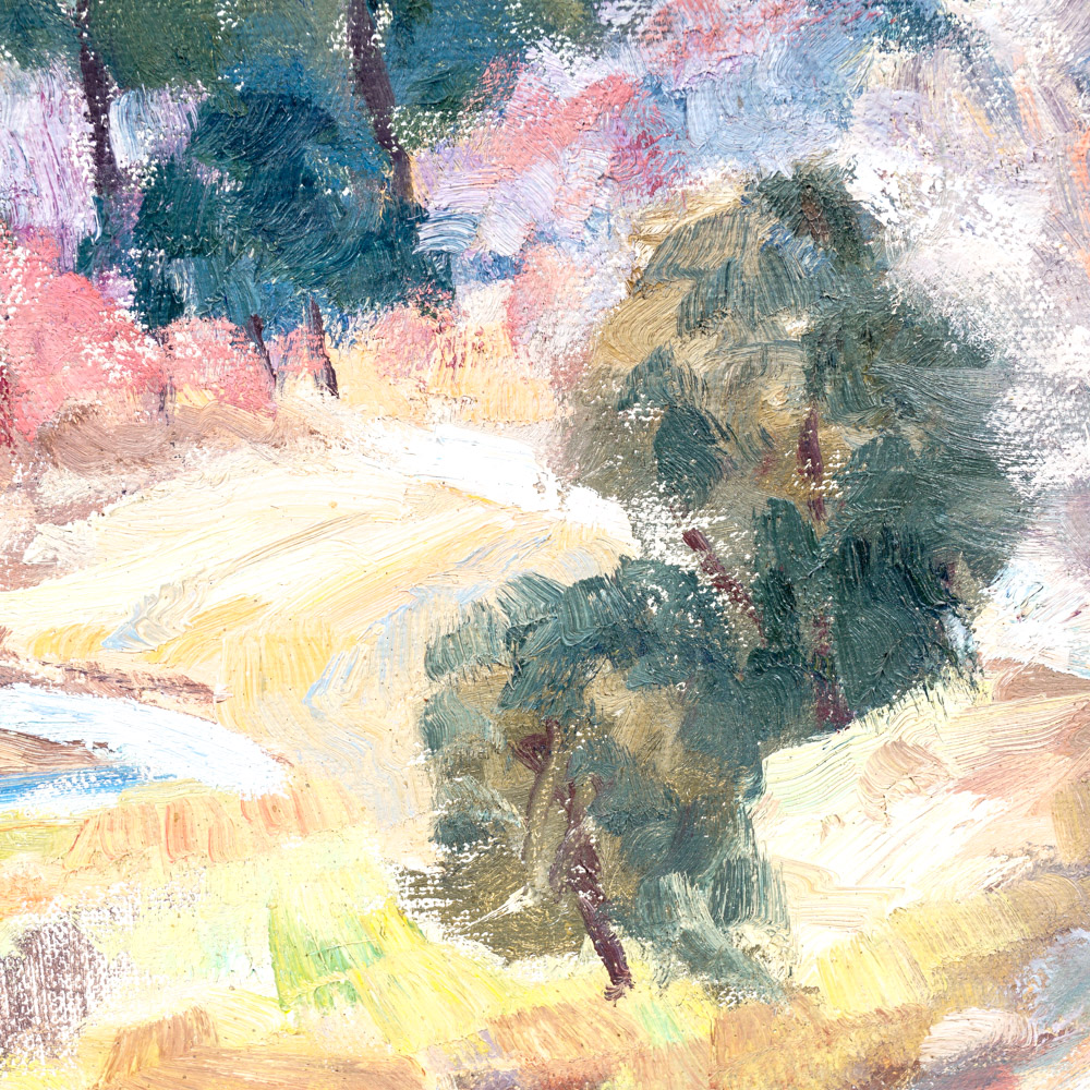 Oil Painting "Lonely Road" Attributed to Edward J. Hummer