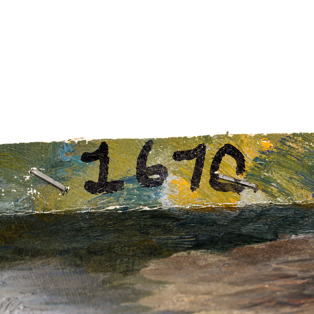 Oil Painting "Lonely Road" Attributed to Edward J. Hummer