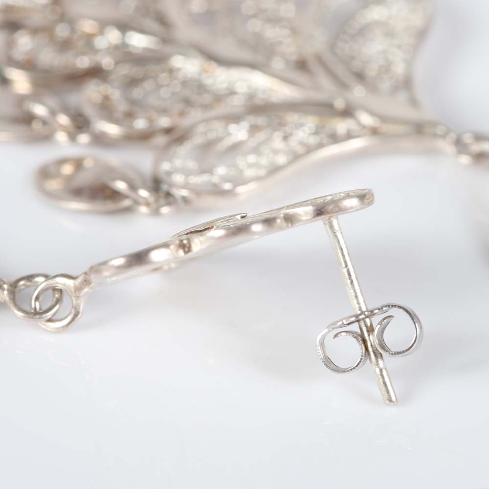 Sterling Silver Chandelier Earrings