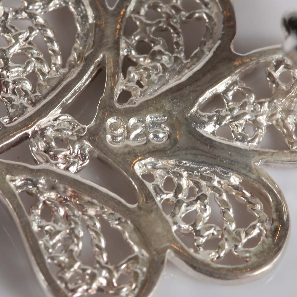 Sterling Silver Chandelier Earrings