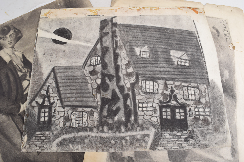 Dorothy M. Davis Charcoal Drawings