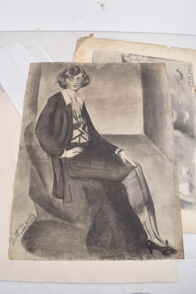 Dorothy M. Davis Charcoal Drawings