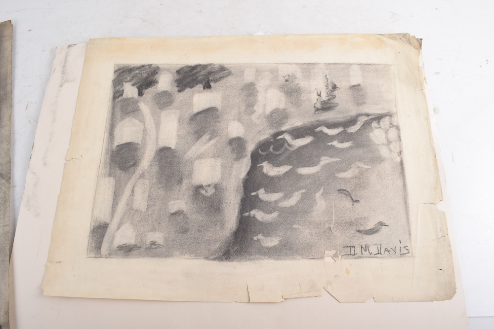 Dorothy M. Davis Charcoal Drawings