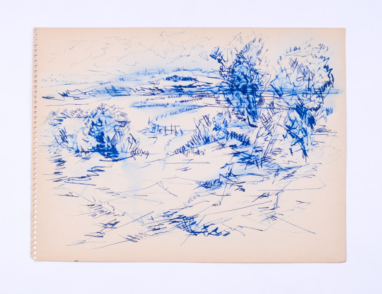 Paul Chidlaw Mixed Media on Paper Landscape Studies