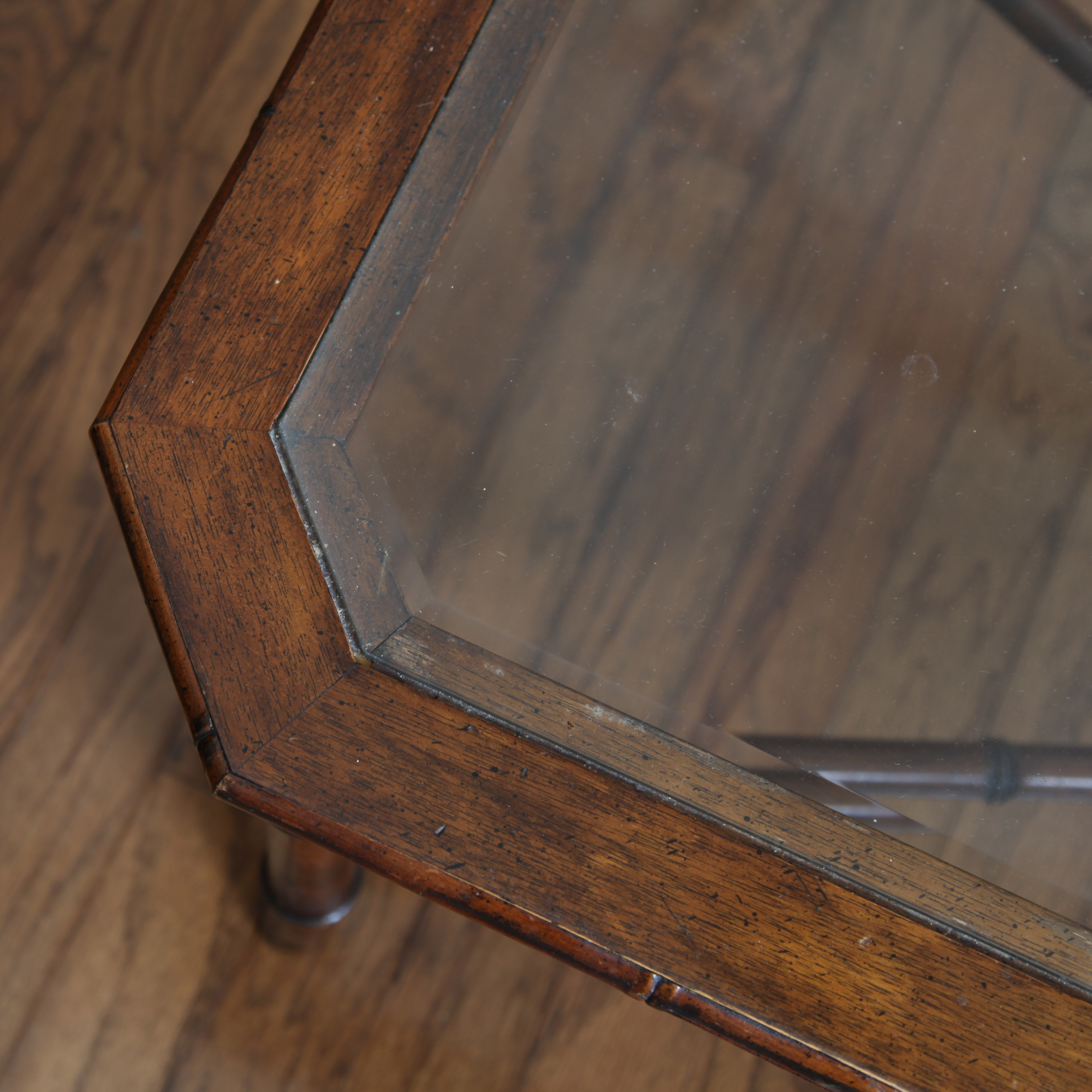 Regency Style Faux Bamboo Coffee Table