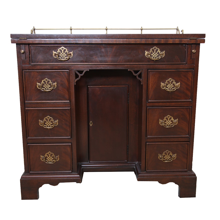 Vintage  Georgian Style Mahogany Desk by Sligh