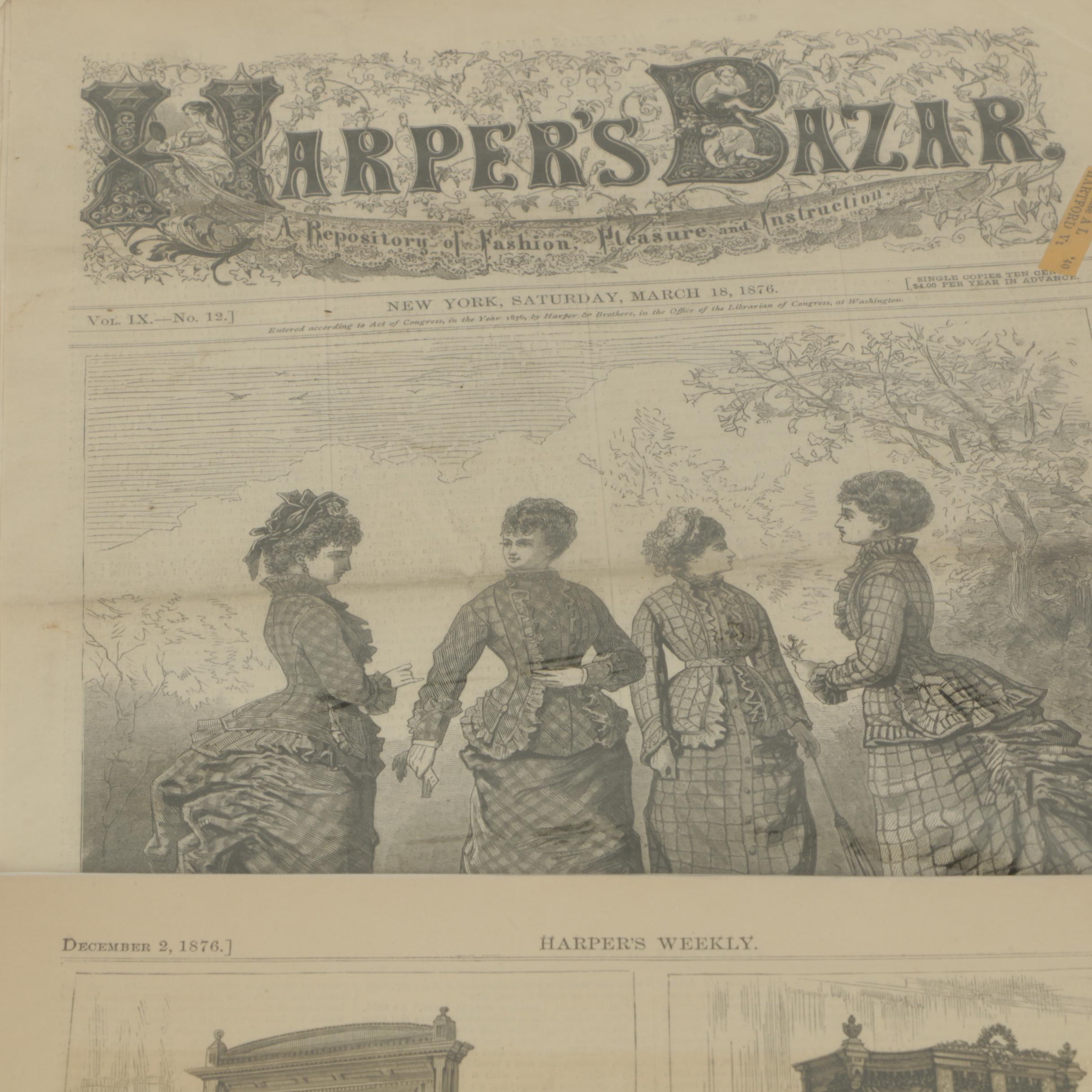 Collection of Engravings and Prints Including "Harper's Weekly"