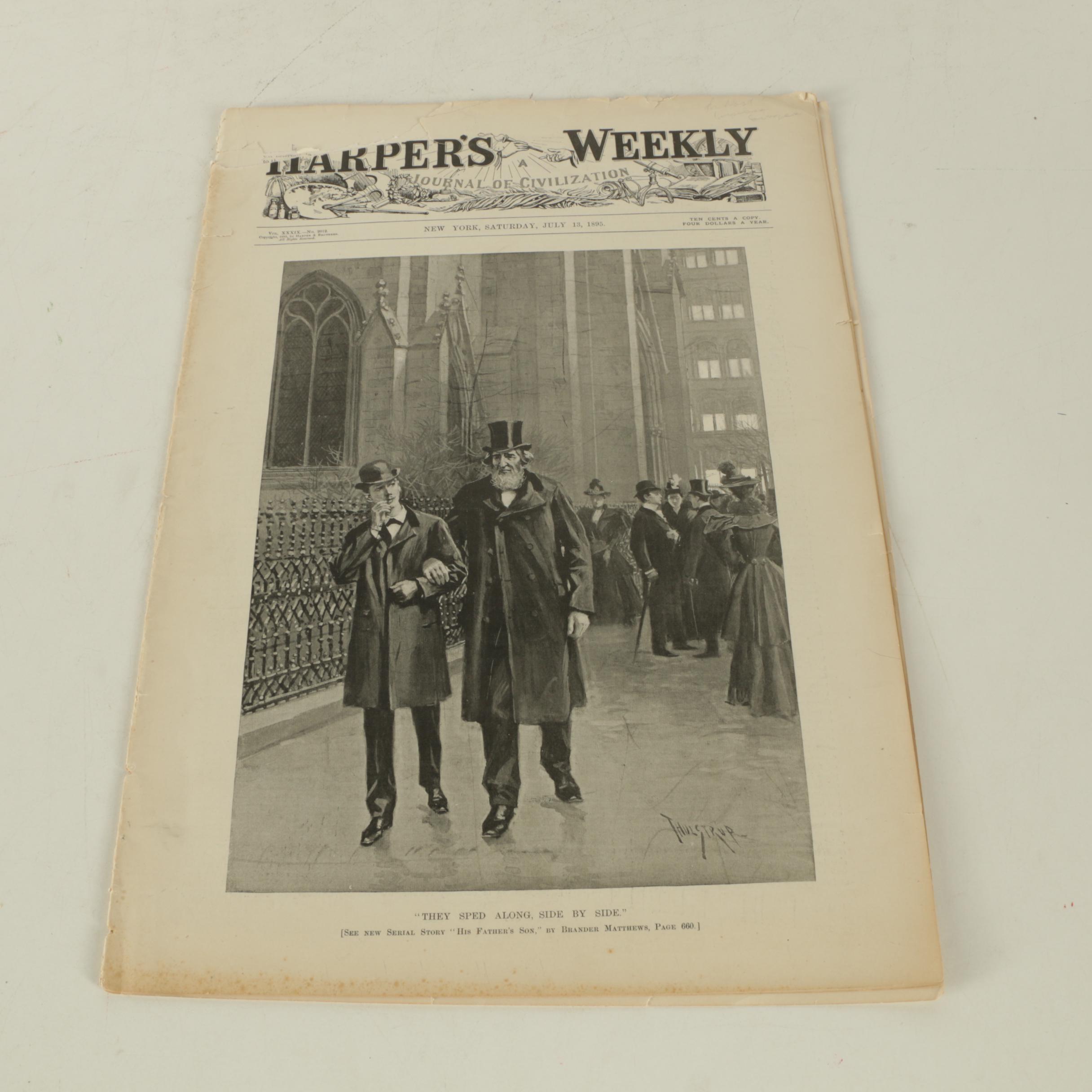 Collection of Engravings and Prints Including "Harper's Weekly"