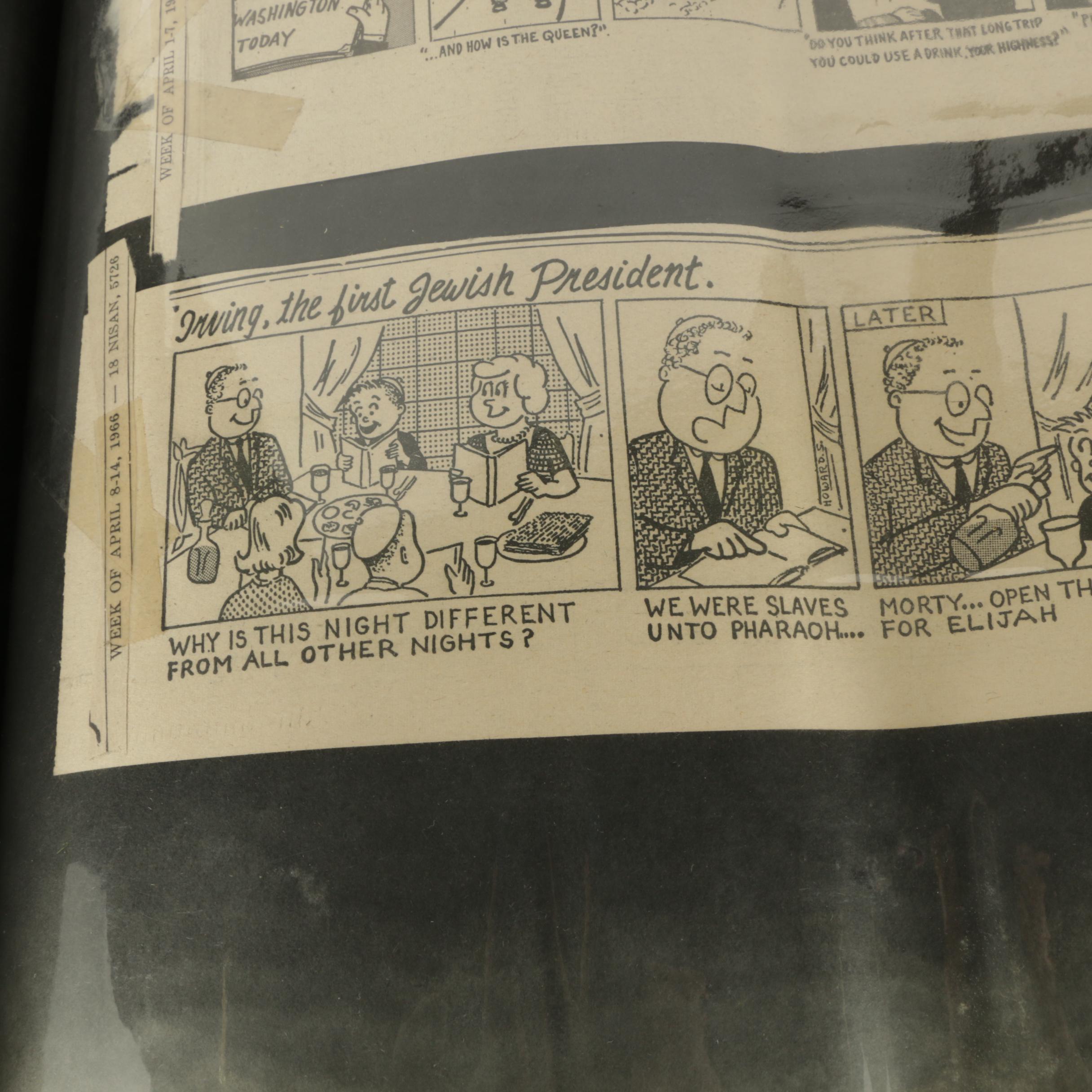 Spielman and Fine "Jewish Press" Newspaper Comics and Clippings