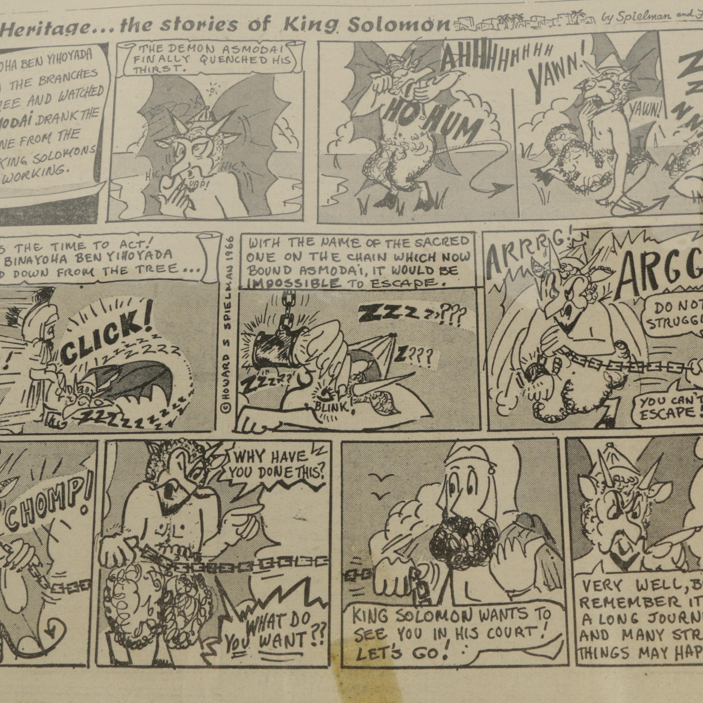 Spielman and Fine "Jewish Press" Newspaper Comics and Clippings