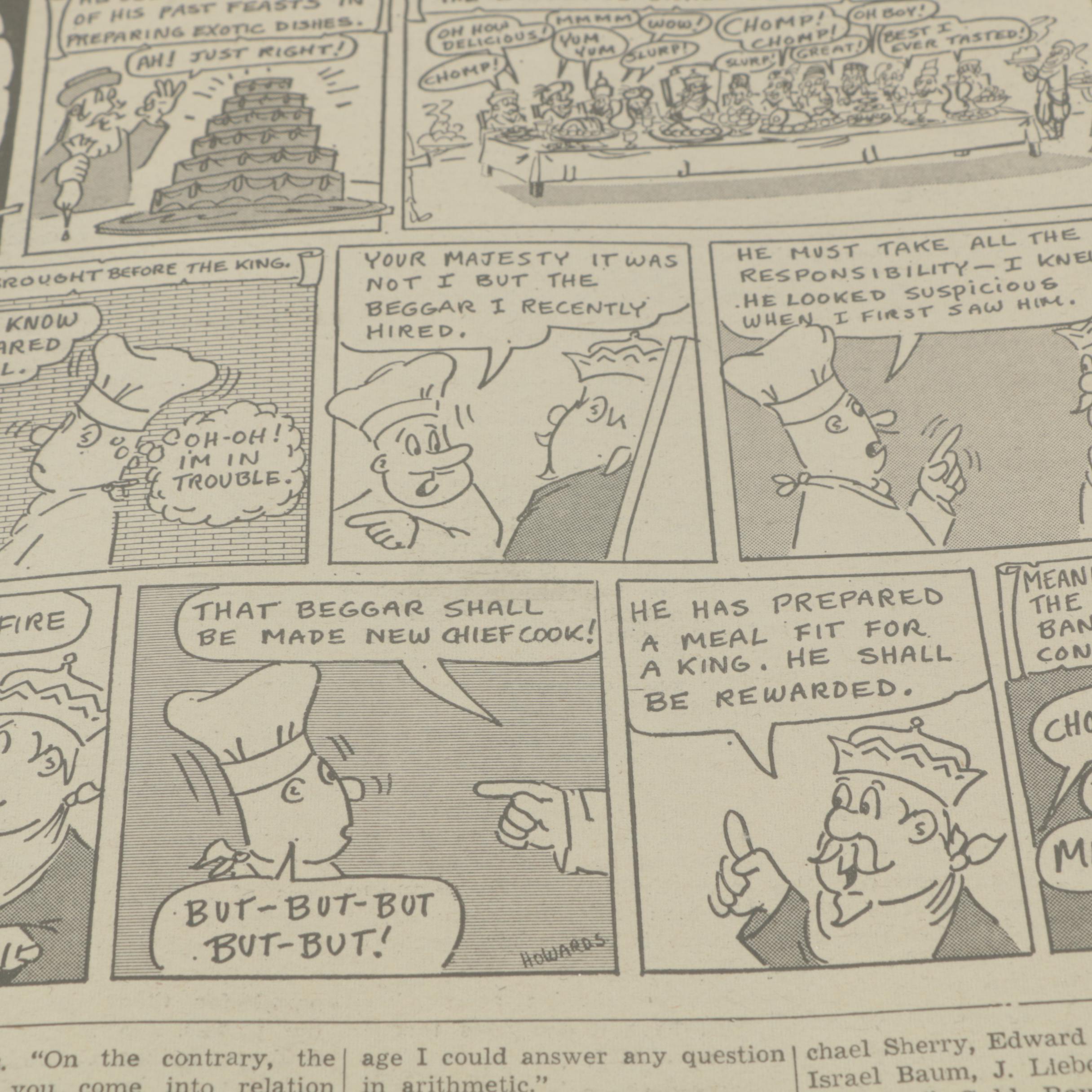 Spielman and Fine "Jewish Press" Newspaper Comics and Clippings