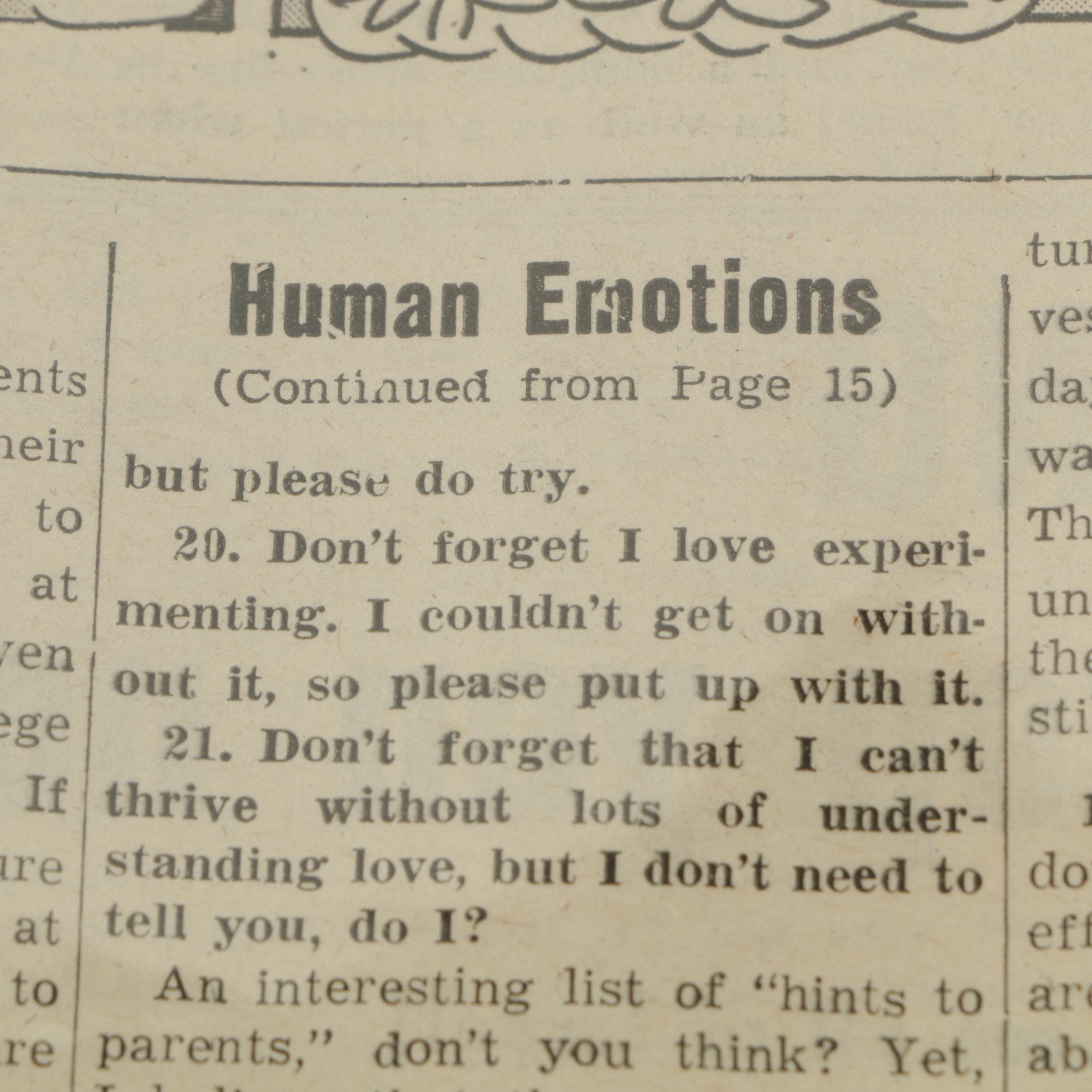 Spielman and Fine "Jewish Press" Newspaper Comics and Clippings