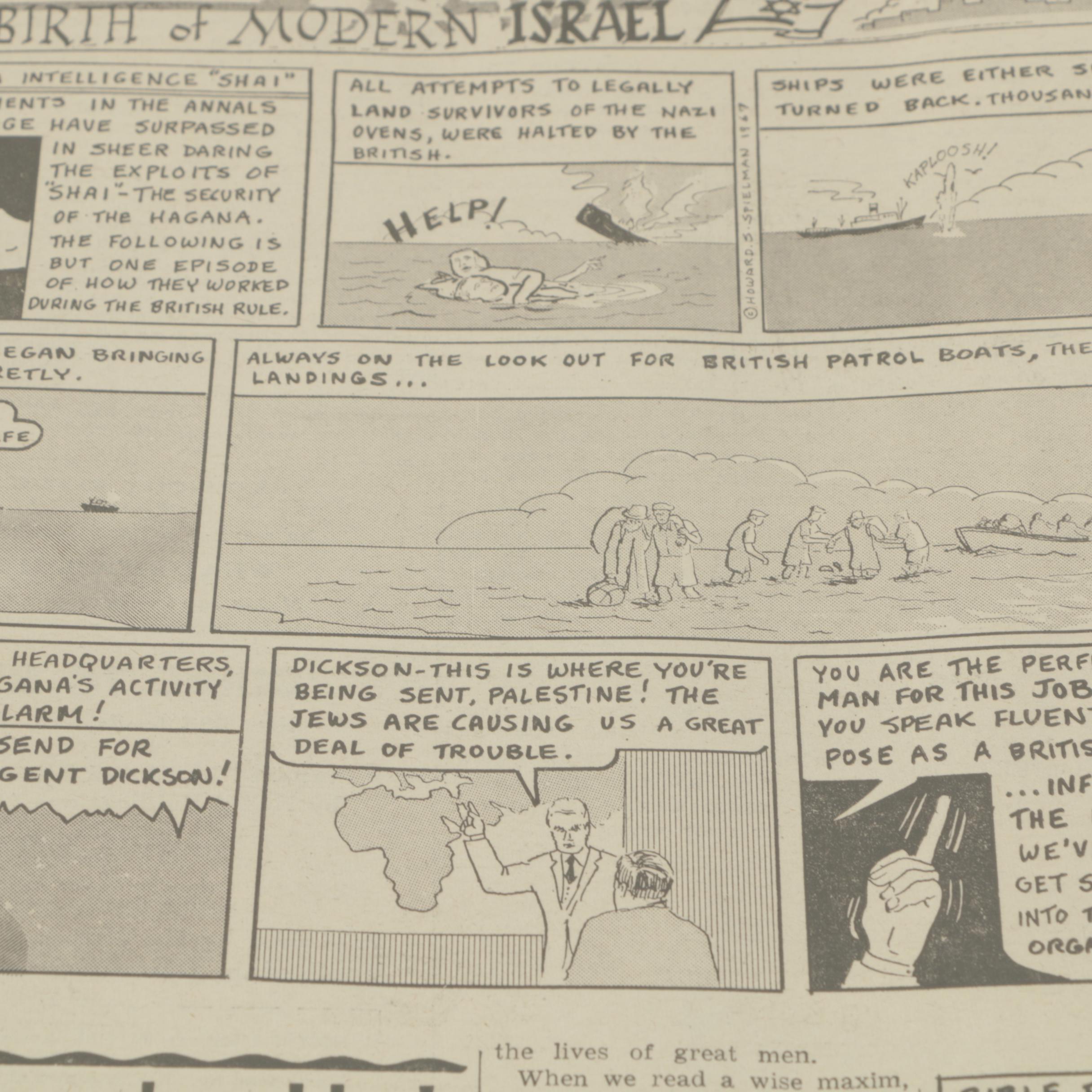 Spielman and Fine "Jewish Press" Newspaper Comics and Clippings