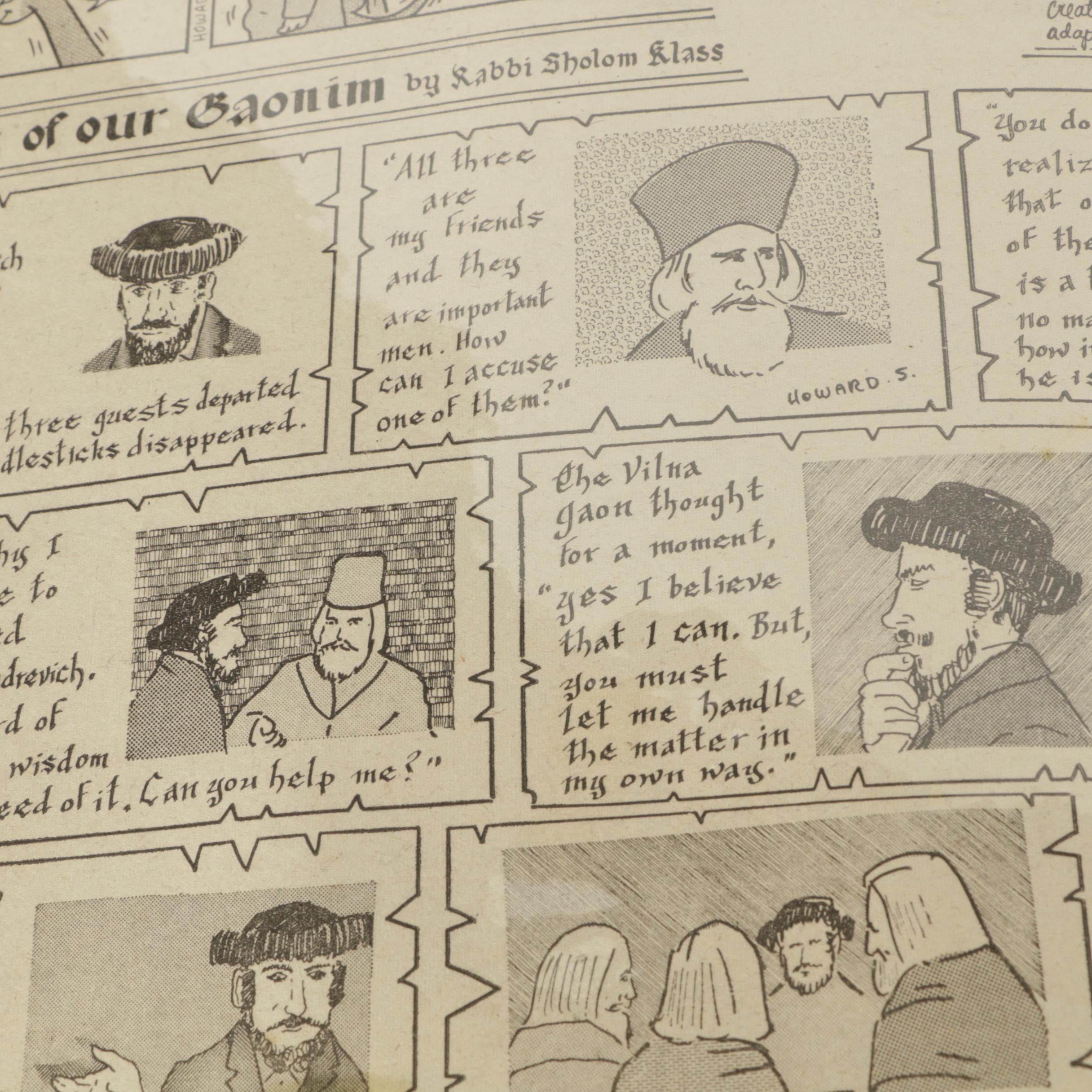 Spielman and Fine "Jewish Press" Newspaper Comics and Clippings