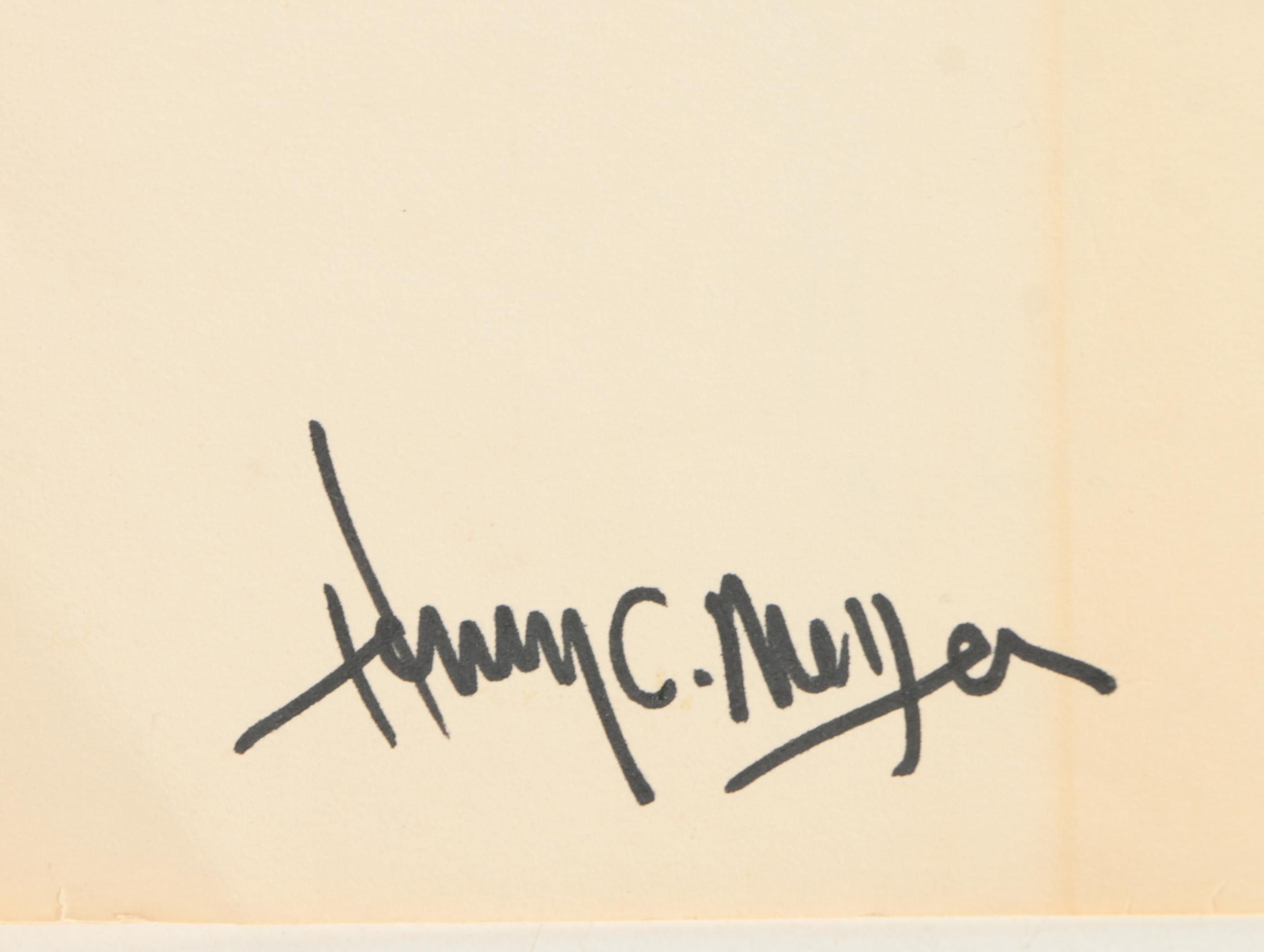 Henry C. Meyer Ink Drawings on Paper of Female Figures