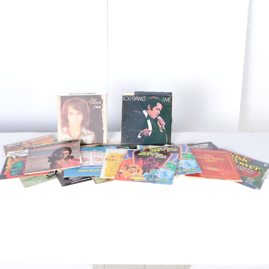 Grand Funk Railroad, John Denver, Lou Rawls and Other Popular Music LPs