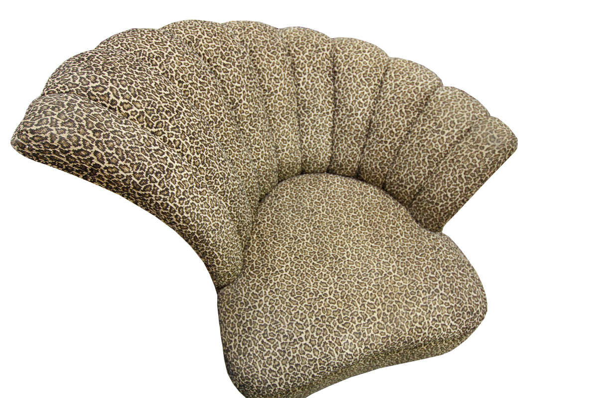 Deco Revival Leopard Print Club Chairs by Klaussner Furniture