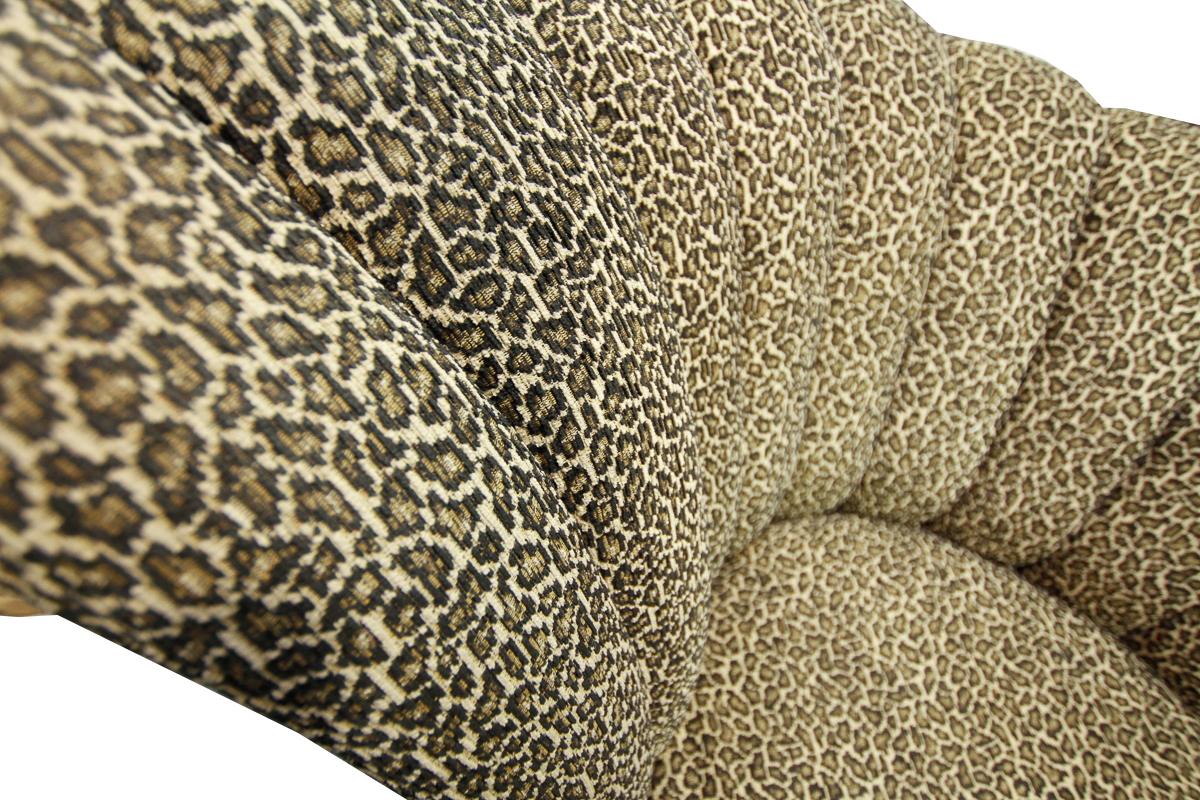 Deco Revival Leopard Print Club Chairs by Klaussner Furniture