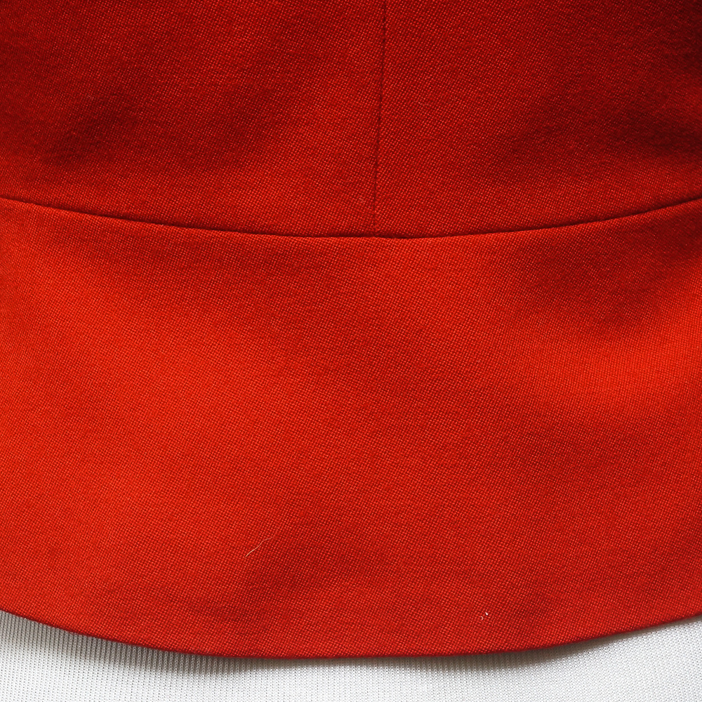 Vivienne Westwood Black Heart Shape Lapel Red Wool Jacket