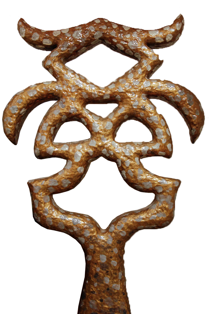 Hand Painted Wooden Sculpture