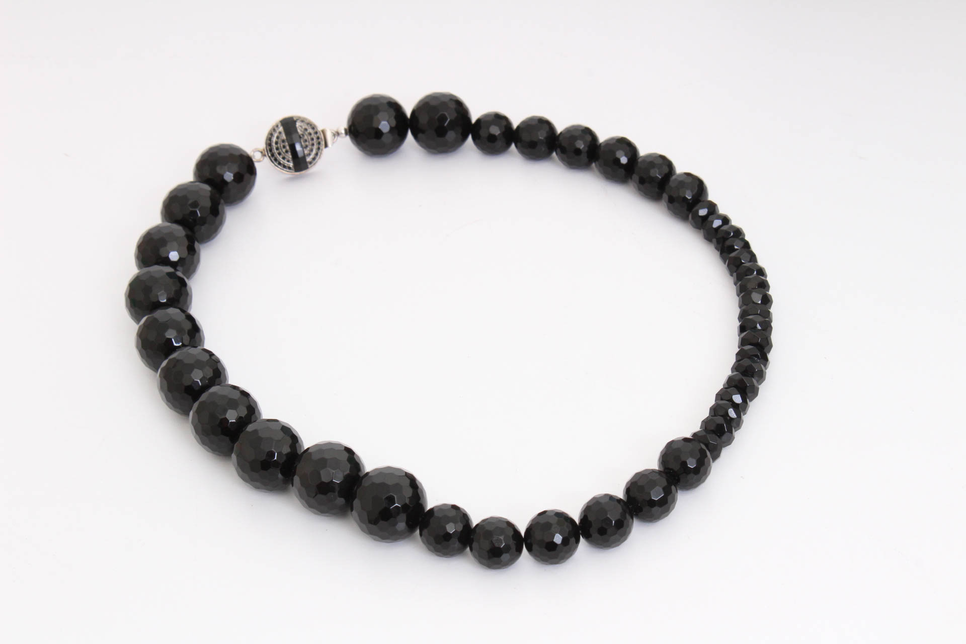 Sterling Silver Glass Beaded Necklace and Earring Set