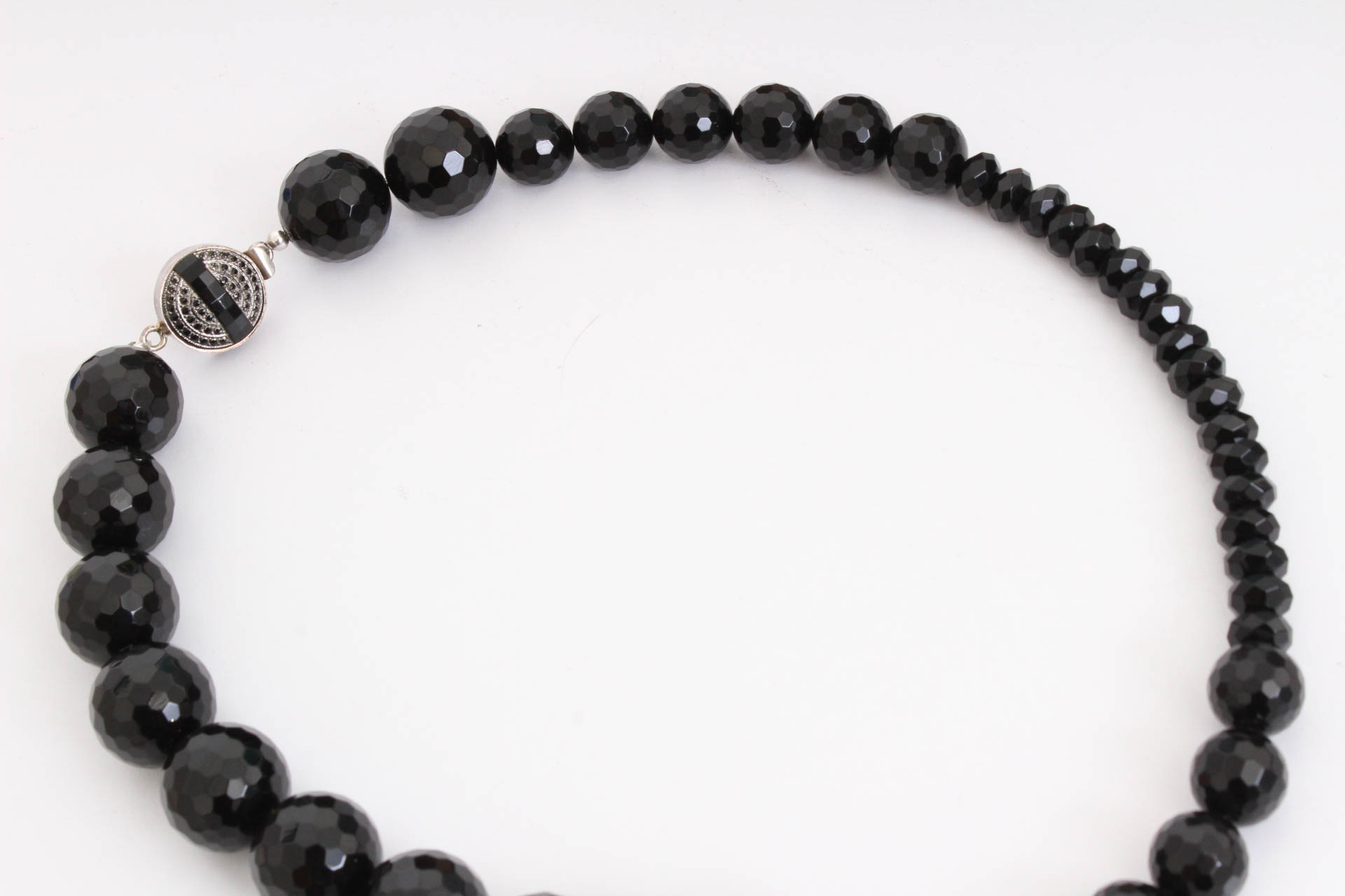 Sterling Silver Glass Beaded Necklace and Earring Set