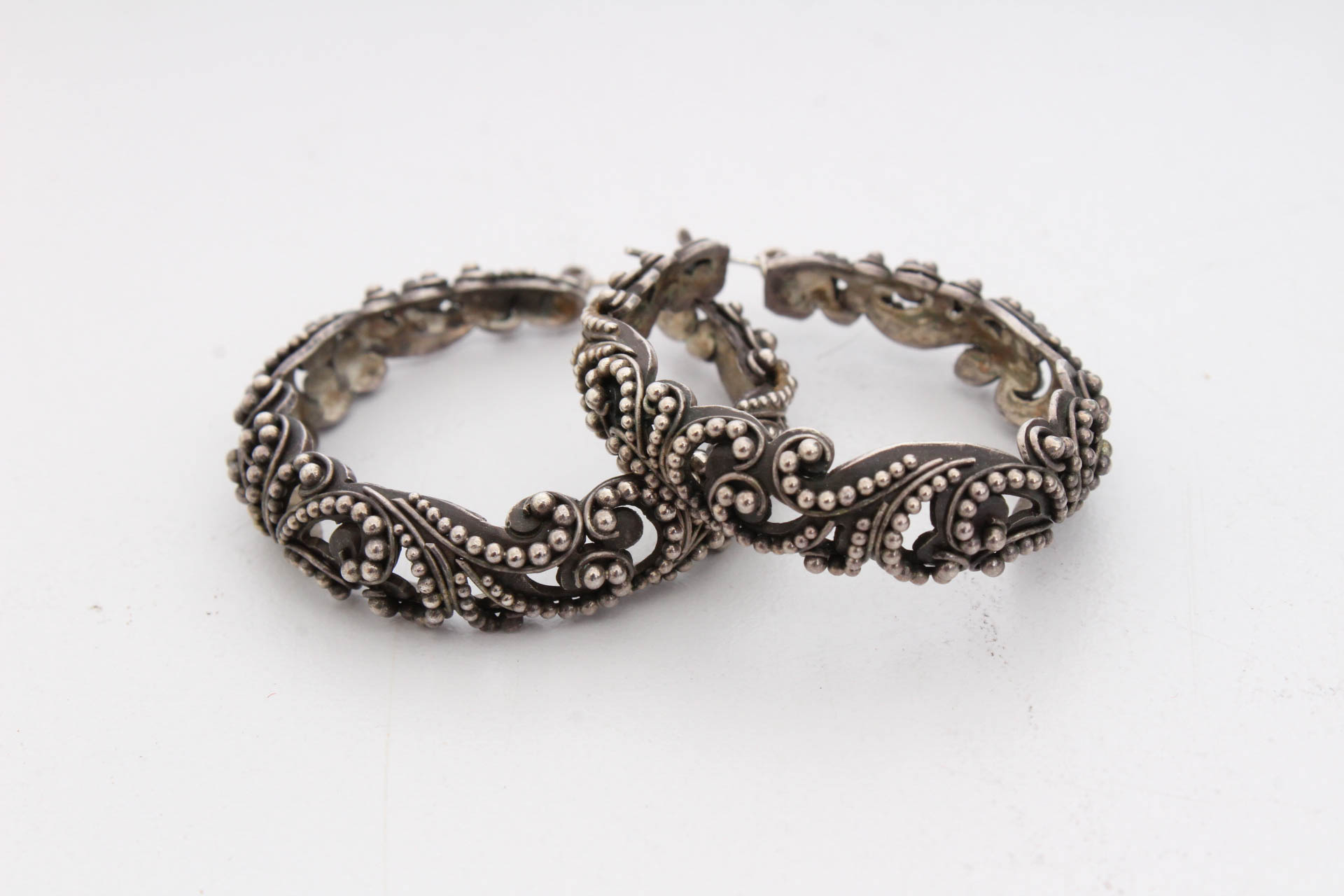 Sterling Silver Earrings Featuring Marcasite