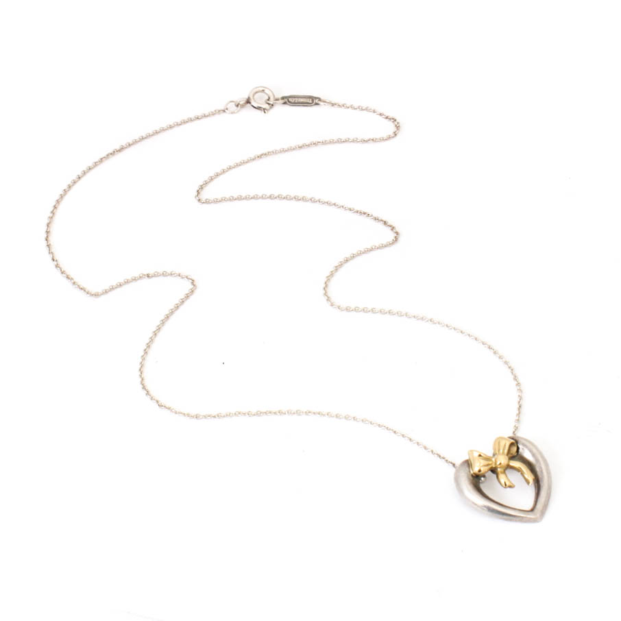 Tiffany & Co. 18K Yellow Gold and Sterling Silver Necklace