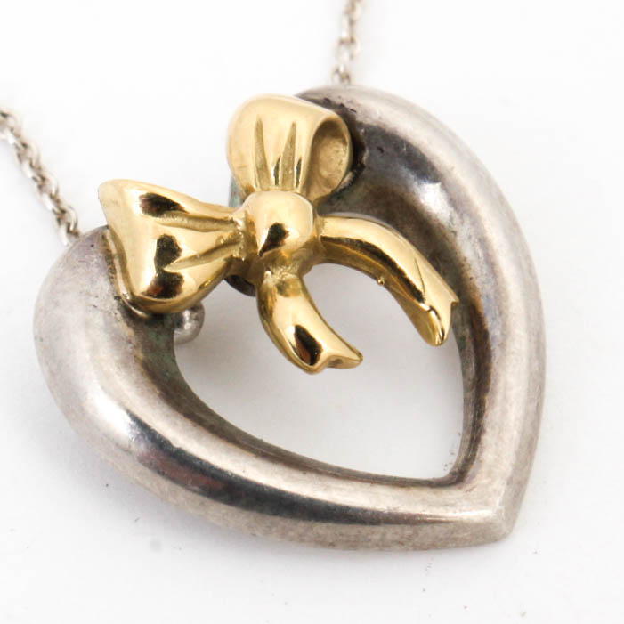 Tiffany & Co. 18K Yellow Gold and Sterling Silver Necklace