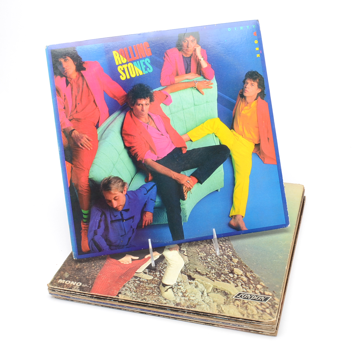 Seven Vintage Rolling Stones LPs