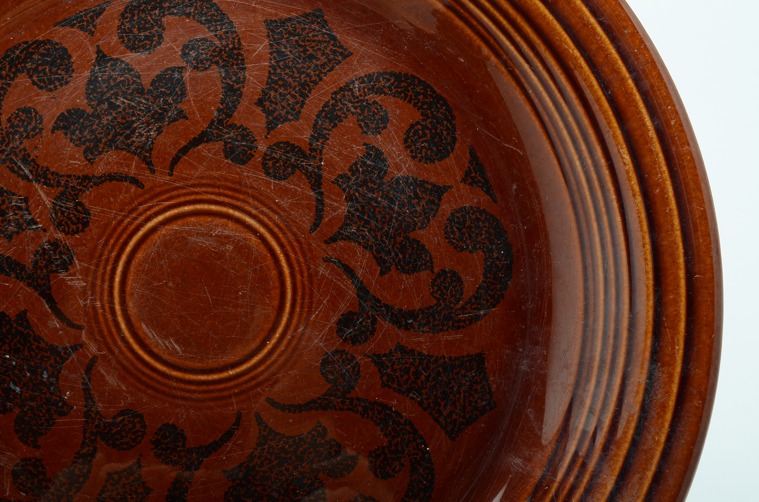 Set of Four Sheffield "Amberstone" Pattern Dinner Plates