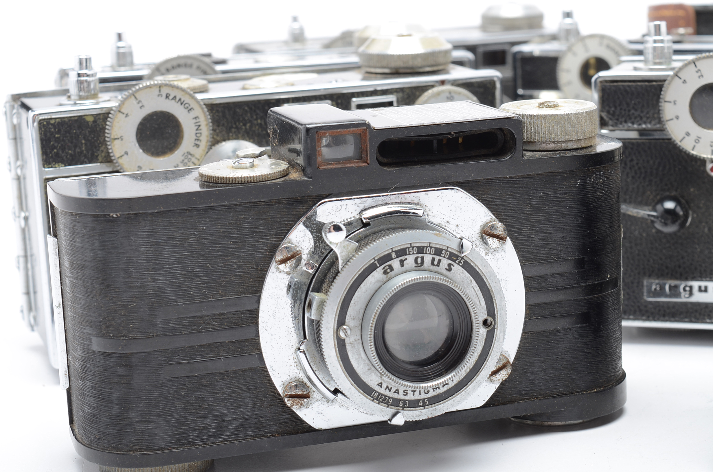 Collection of Vintage Argus Film Cameras