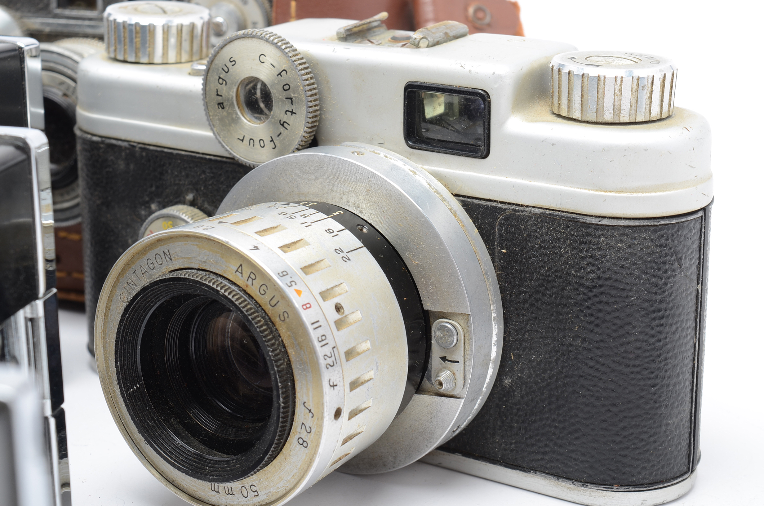 Collection of Vintage Argus Film Cameras