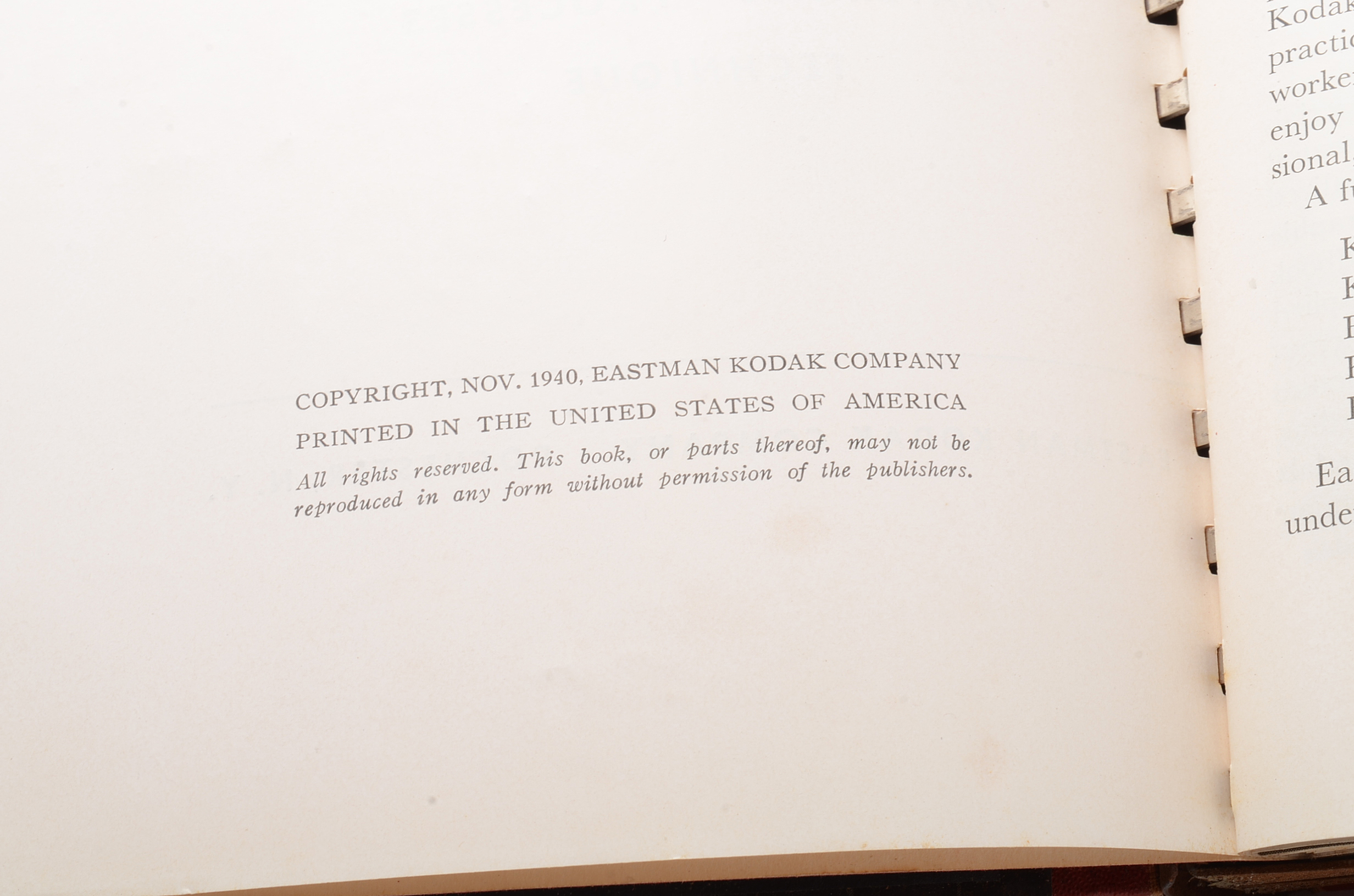 Vintage Kodak Photography Books