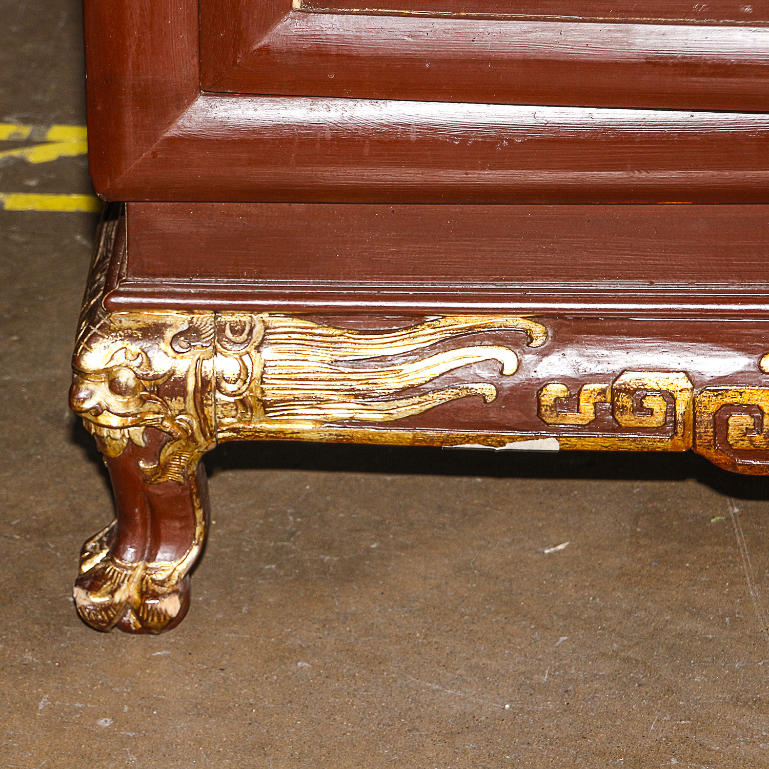 Chinese Chippendale Style Sideboard Cabinet