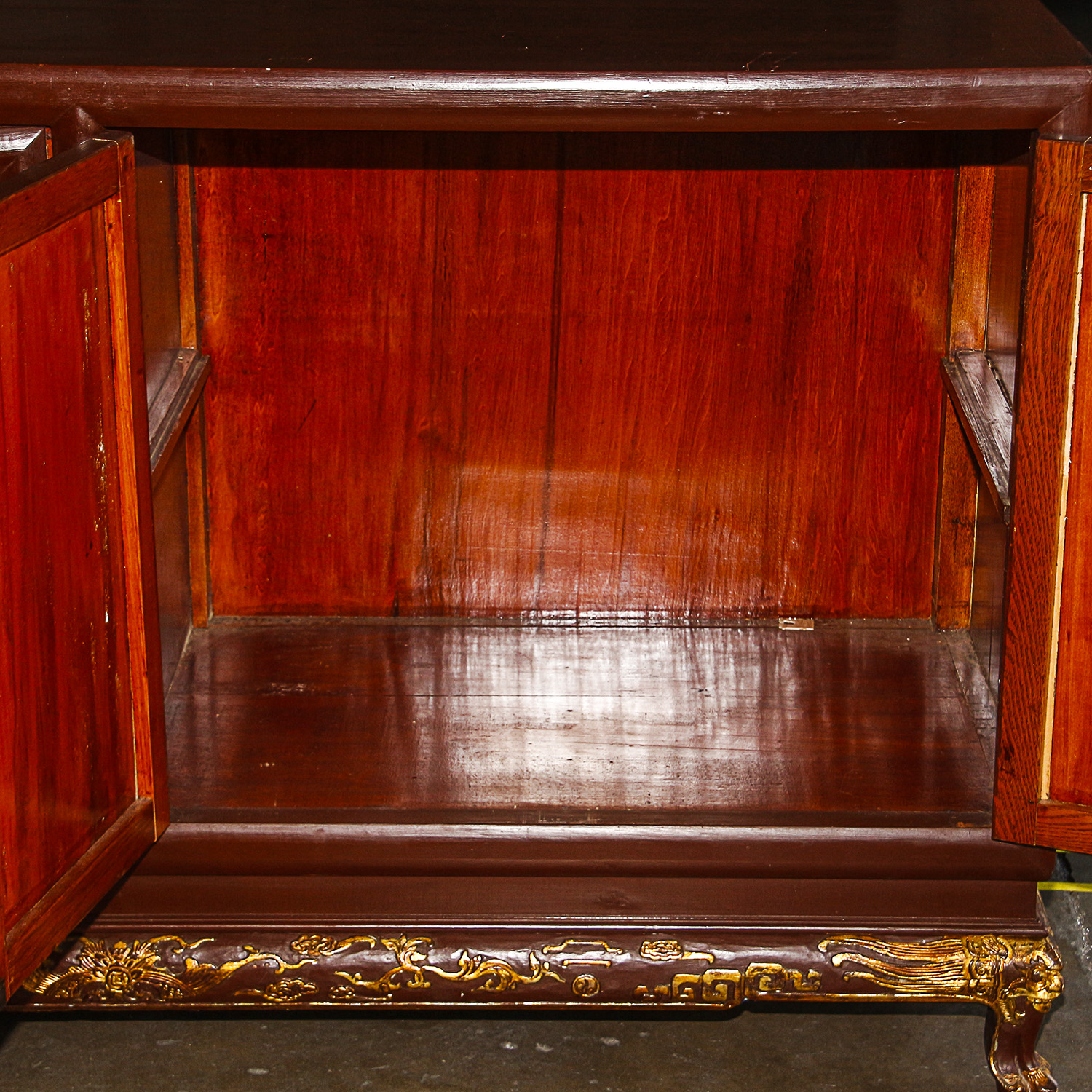 Chinese Chippendale Style Sideboard Cabinet