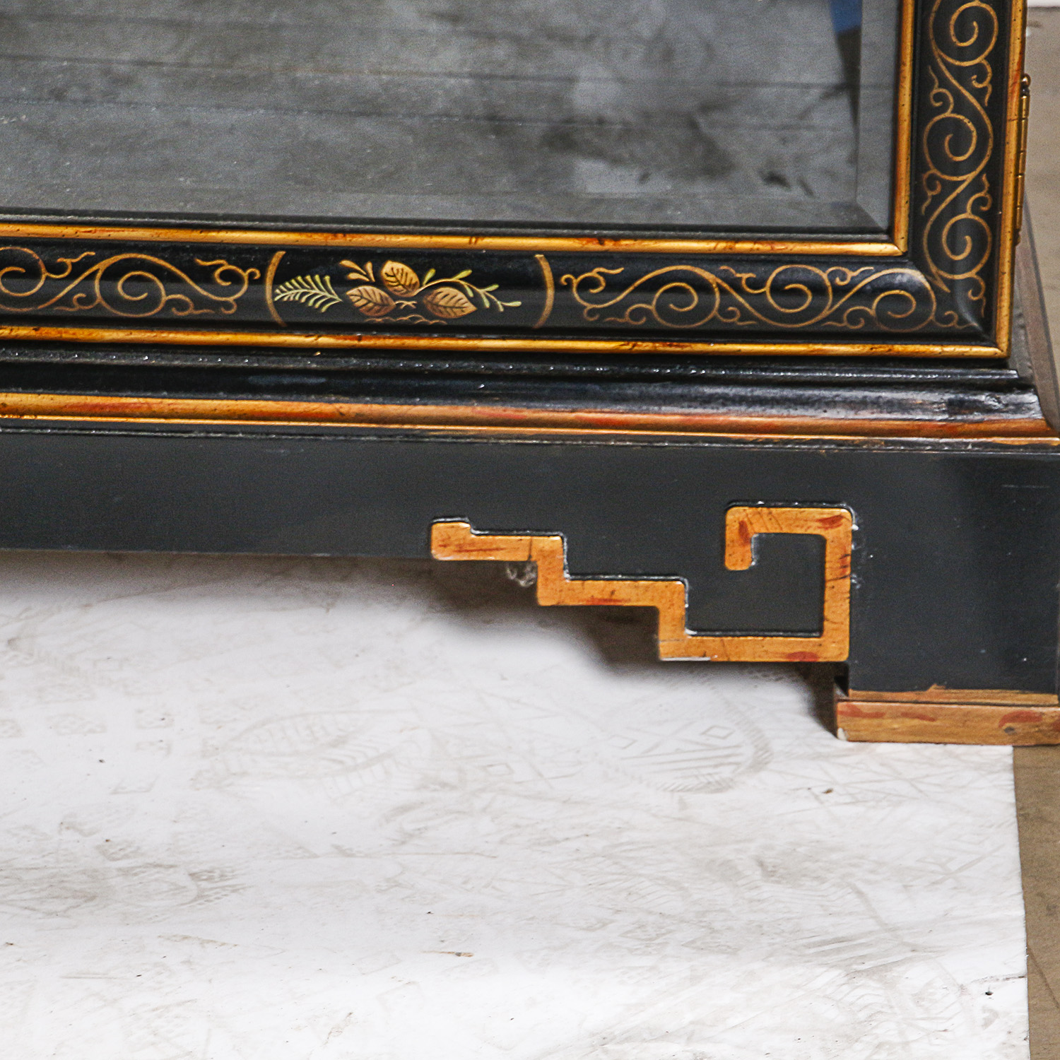 East Asian-Inspired Lighted China Cabinet