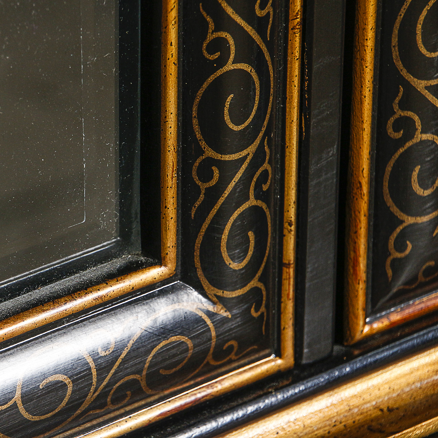 East Asian-Inspired Lighted China Cabinet