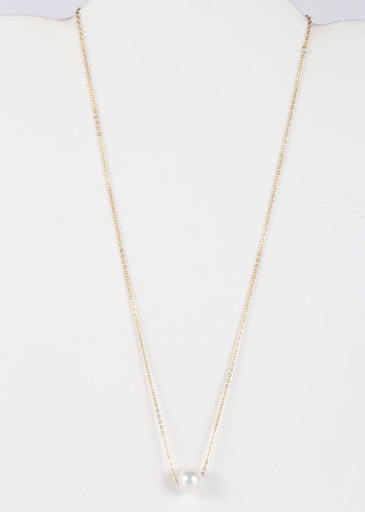 Gold Over Sterling Silver Freshwater Pearl Pendant