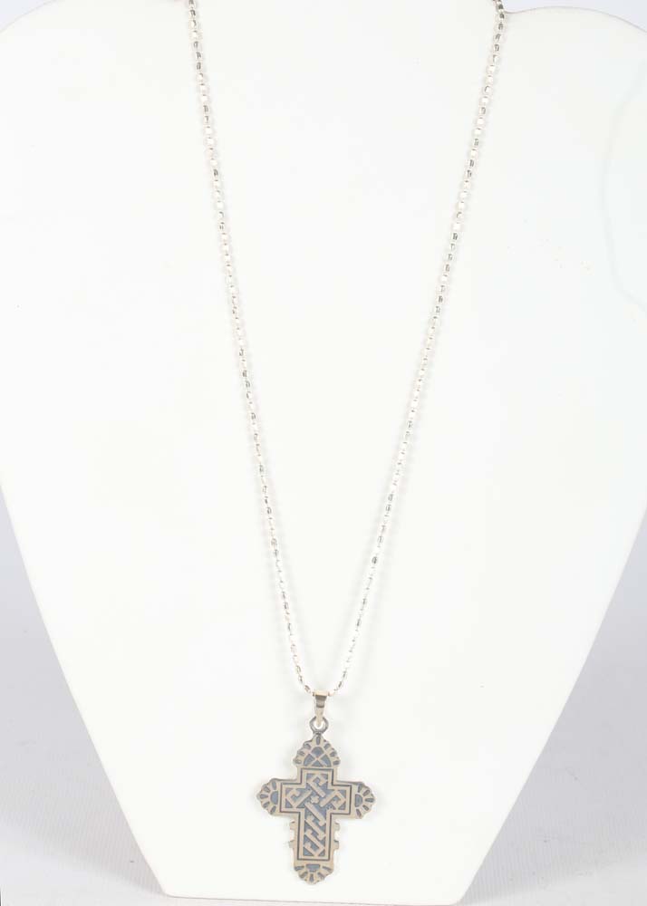 Sterling Silver Cross Pendant Necklace