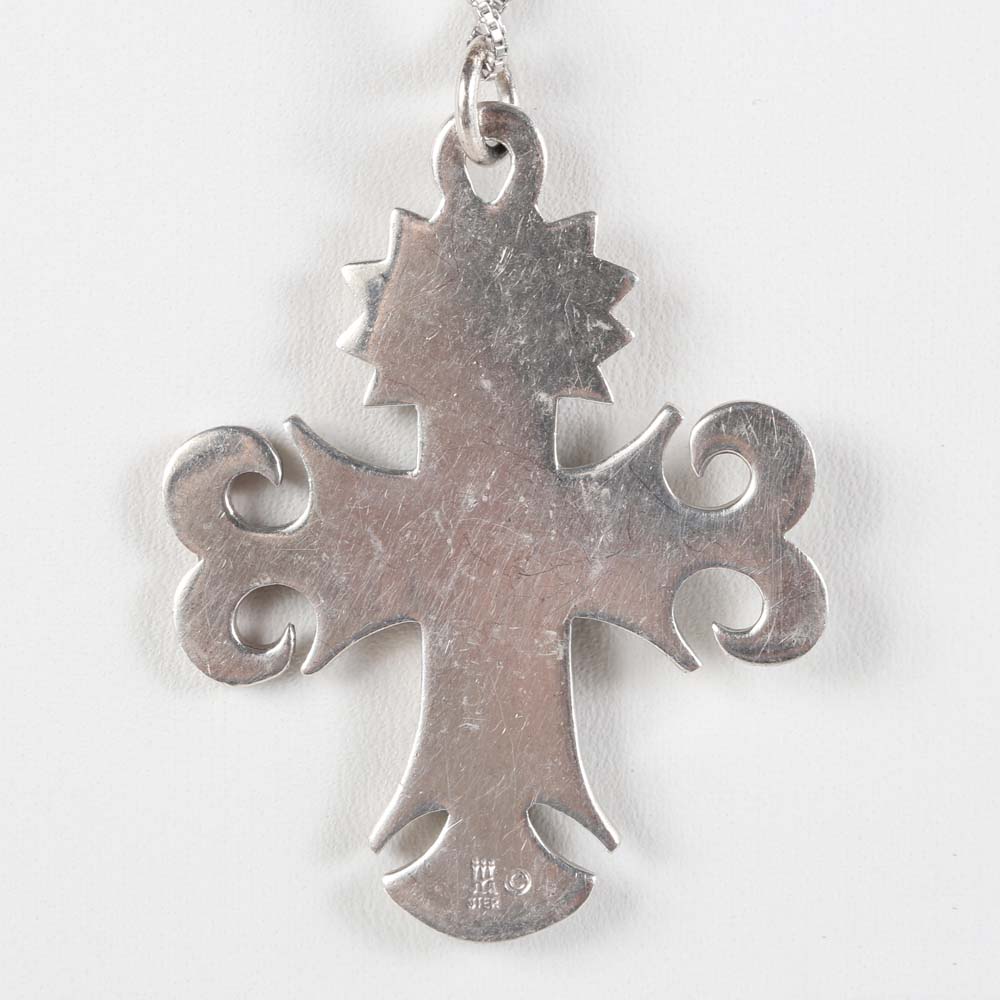 Sterling Silver Cross Pendant Necklace