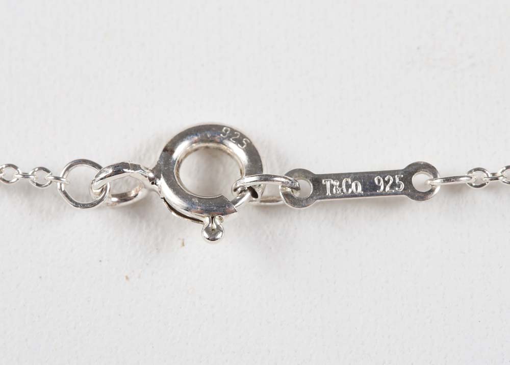 Sterling Silver Tiffany & Co. Open Heart Pendant Necklace by Paloma Picasso