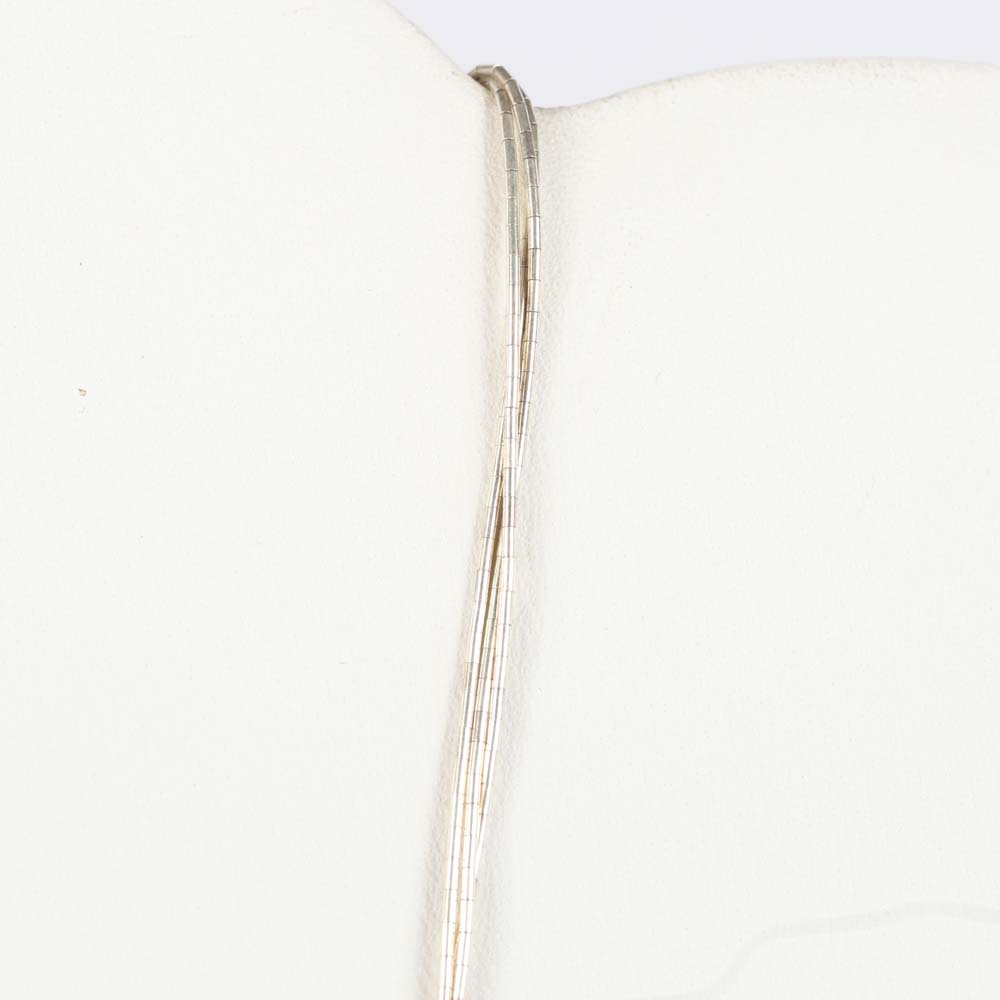 Liquid Silver and Turquoise Necklace and Earrings