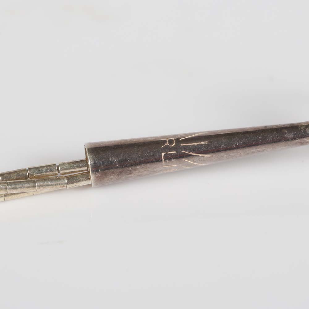 Liquid Silver and Turquoise Necklace and Earrings